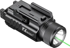 EZshoot 2000 Lumen Pistol Light Laser Combo, Magnetic Rechargeable Green Laser L