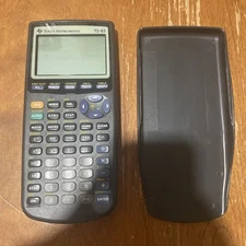 Texas Instruments TI-83 Plus Graphing Calculator with Cover - TESTED WORKS