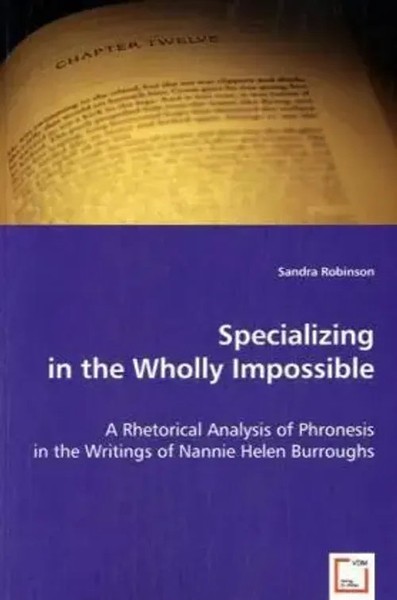 Specializing In The Wholly Impossible Sandra Robinson Taschenbuch Englisch-image