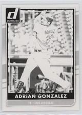 2016 Panini Donruss Test Proof Black 12/25 Adrian Gonzalez #90 0u0j