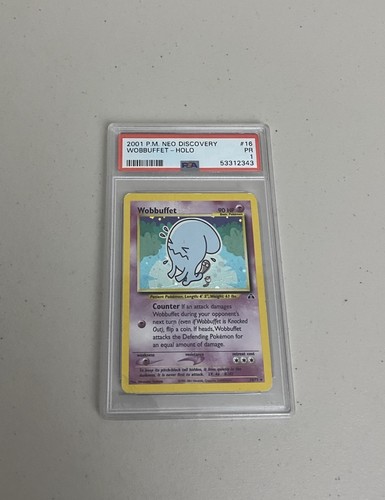 Wobbuffet (Unlimited) graded PSA 1 for sale on eBay