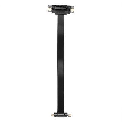 PCIE X1 Riser Cable Dual 90 Degree Right Angle PCIe 3.0 X1 to X1 Extension7611