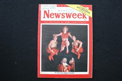 1947 MAY 19 NEWSWEEK MAGAZINE - THE BIG TOP'S BIGGEST GAMBLE COVER - NW 131