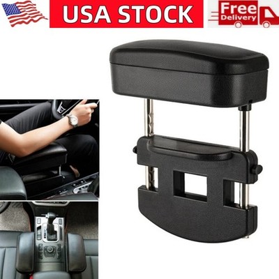 Adjustable Car Armrest Box Elbow Rest Pad Universal Console Storage Organizer