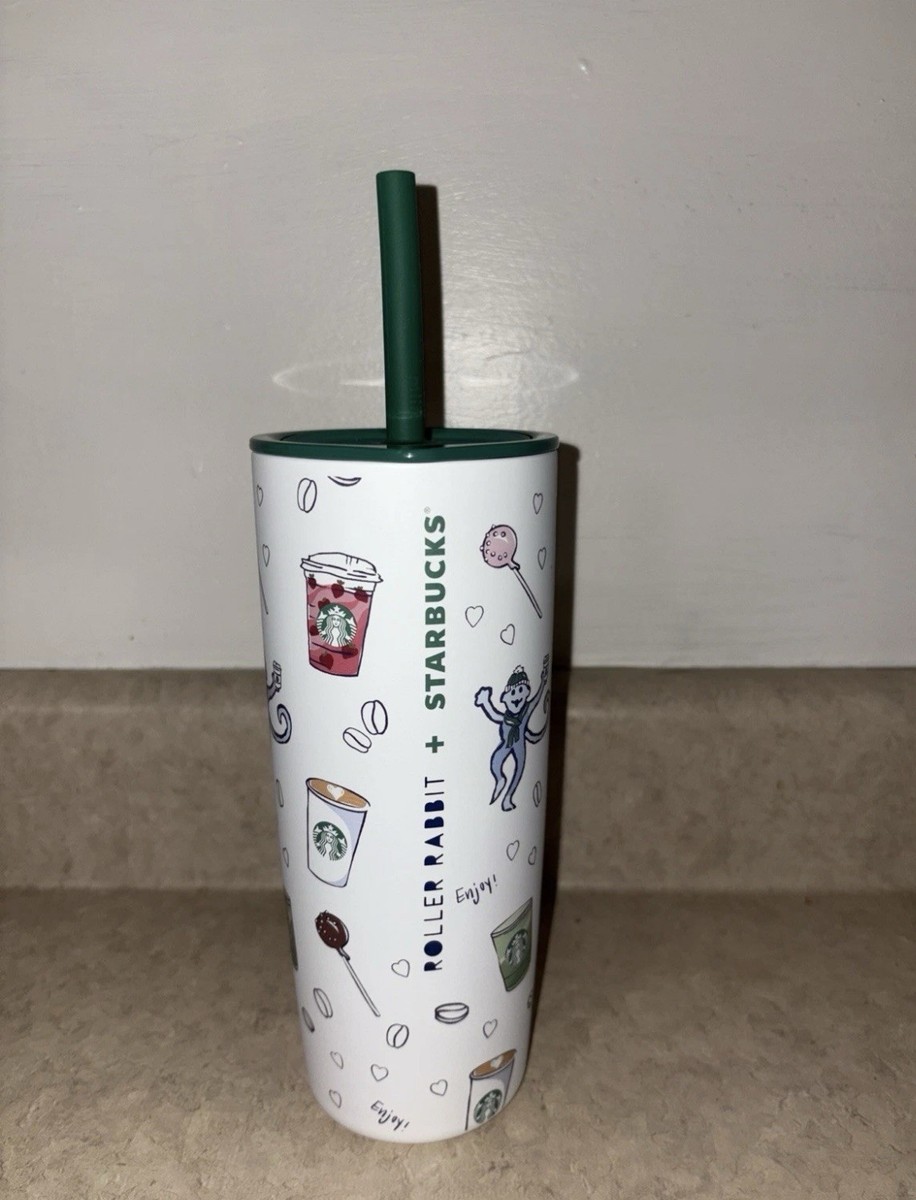 Starbucks X Roller Rabbit Stainless Steel Tumbler Cup Holiday