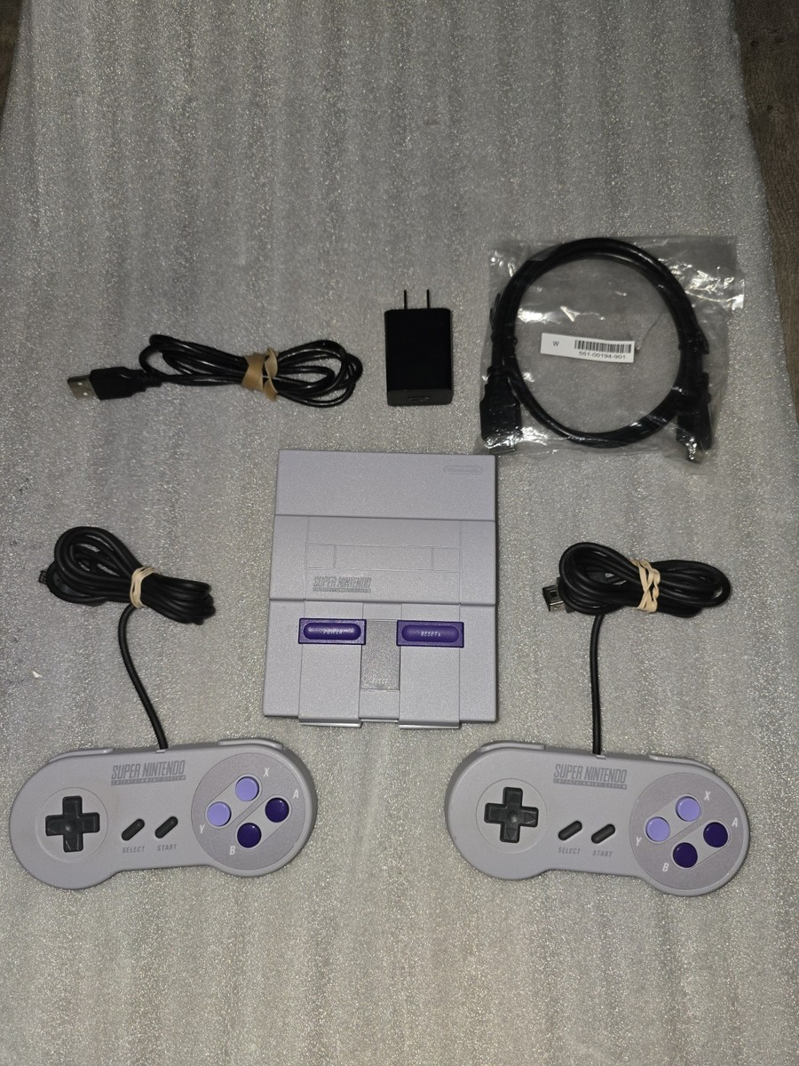 Console Controllers Nintendo Entertainment System Super Nes Classic  Nintendo Super NES Classic Edition Console Authentic With Controllers SNES