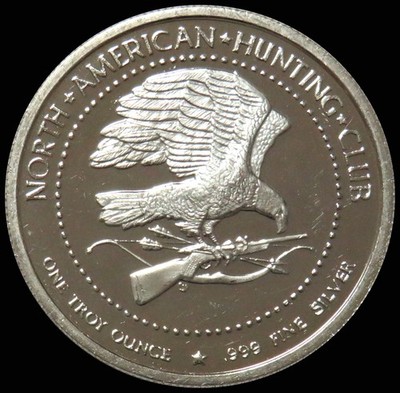 SILVER NORTH AMERICAN HUNTING CLUB BIG GAME SUPER SLAM 1 OZ ROUND