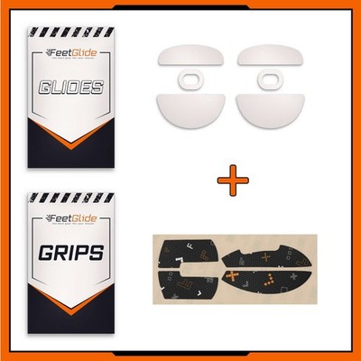 FeetGlide PTFE Mouse Skates & Grip Tape Bundle for Hitscan Hyperlight