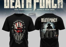 Five Finger Death Punch 20th Anniversary 2026 Tour T Shirt
