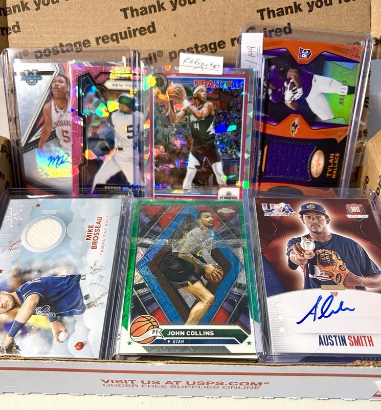 HUGE Sports Card Lot Autos Relics Rookies Inserts #’D HOF Stars (MLB NBA NFL)