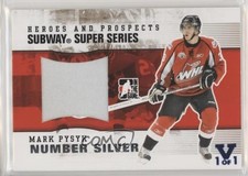 2009 ITG Heroes and Prospects Number Silver Vault Sapphire 1/1 Mark Pysyk 1b9b