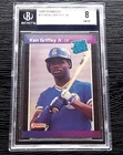 1989 DONRUSS KEN GRIFFEY JR. ROOKIE CARD #33 OLD BECKETT W/ SUBGRADES BGS 8 D