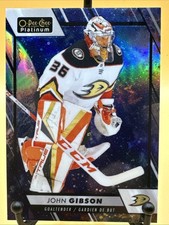2023-24 O-Pee-Chee Platinum Cosmic John Gibson #116 Anaheim Ducks /65