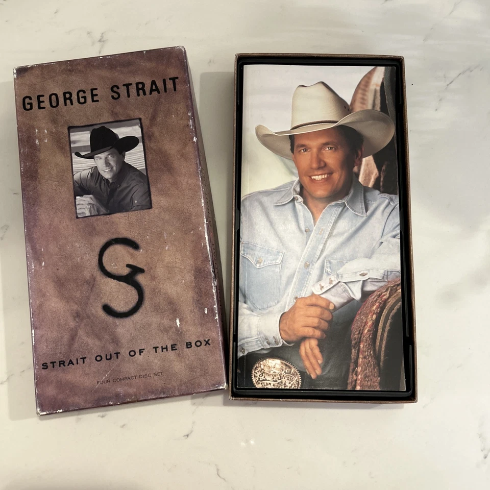 George Strait Strait Out Of The Box 4 CD Box Set Country Western Foto 2 de 4