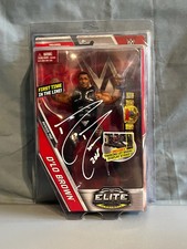 WWE Mattel Elite D'Lo Brown Series 52 Signed Action Figure W/Case