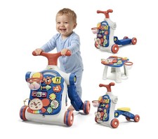 HYES 5-in-1 Baby Walker Activity Center Push Walker Learning Toy New