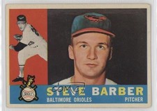 1960 Topps High # Steve Barber #514 17d9