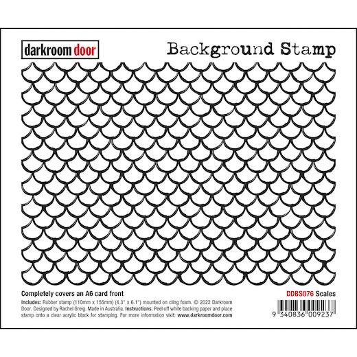 Darkroom Door Background Cling Rubber Stamp - DDBS076 Scales