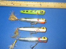 Lot of 4 Storm Pre Rapala Rattlin Chugbugs Chug Bugs Topwater Lures