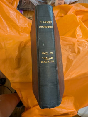 #ad #ad Adam Clarke The Holy Bible Clarke#x27;s Commentary Vol 4 Isaiah Malachi HC Notes $174.95