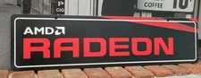 AMD RADEON Aluminum Sign 6" x 24"