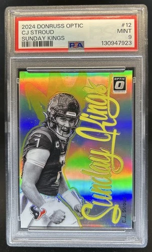 2024 Panini Donruss Optic C.J. Stroud Sunday Kings SP #12 Texans PSA 9