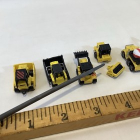 Vintage Lot 1980s Construction Galoob Micro Machines 6 Vehicles Read **