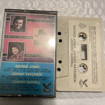 George Jones, Johnny Paycheck Johnny Darrell Cassette Tape