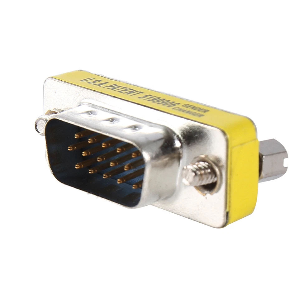 10X VGA/SVGA 15 pin Port Saver VGA D-sub Female to Male Adapter Connector - Image 4 of 4