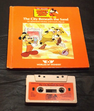 TALKING MICKEY MOUSE THE CITY BENEATH THE SAND BOOK/TAPE WORLDS OF WONDER HC