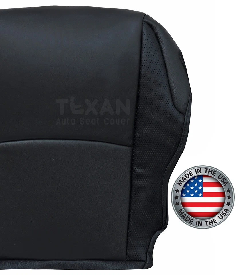 Driver Bottom Seat Cover Black Perforated Leather Fits 2010-2013 Toyota 4Runner - Image 4 of 4