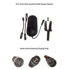 Electric Wheelchair Joystick Controller 4 Pin Wire Air Hawk Fold & Go, W/Bracket