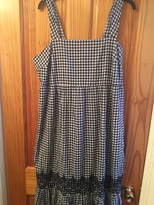 M/&S Ladies Sleevless Blue Mix Pattern SUMMER Dress Size 18 Bnwt