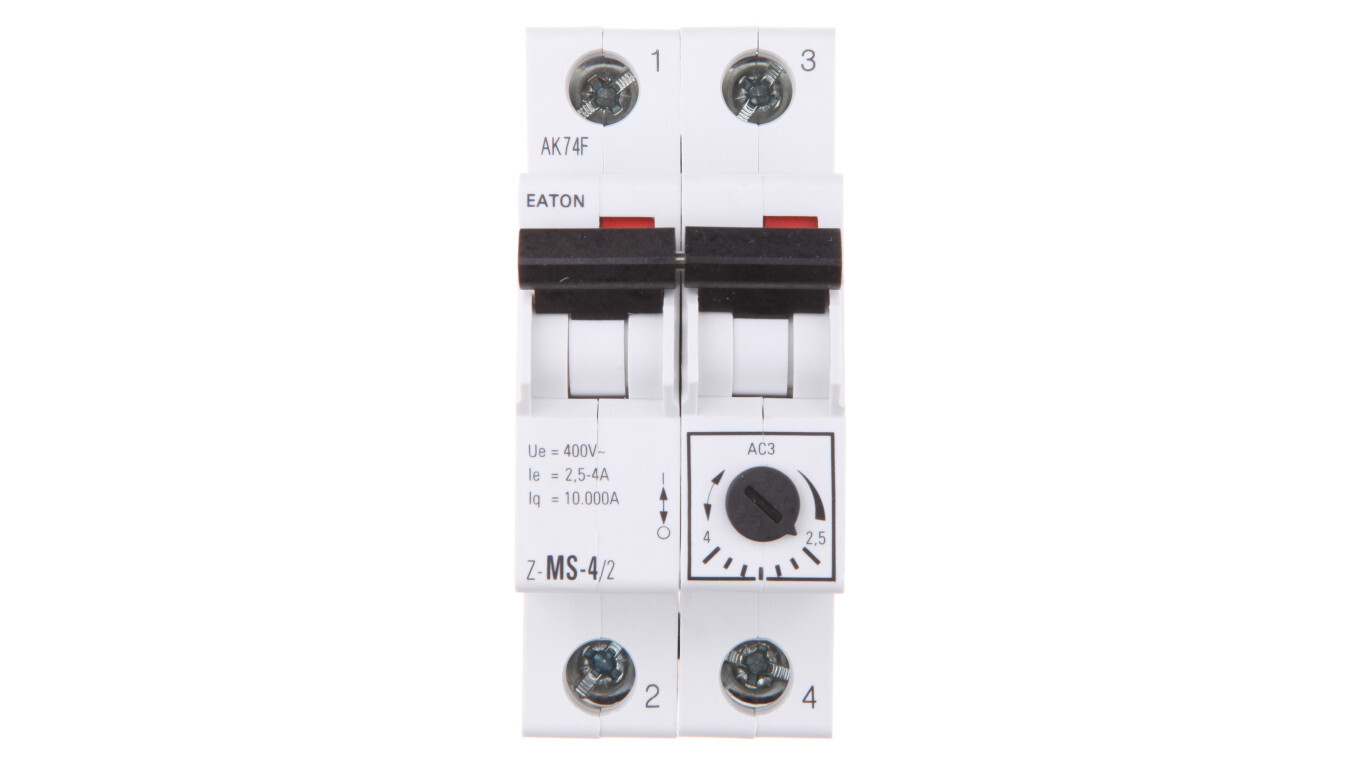 Motor circuit breaker 2P 1.5kW 2.5-4A Z-MS-4.0 / 2 248396 /T2UK