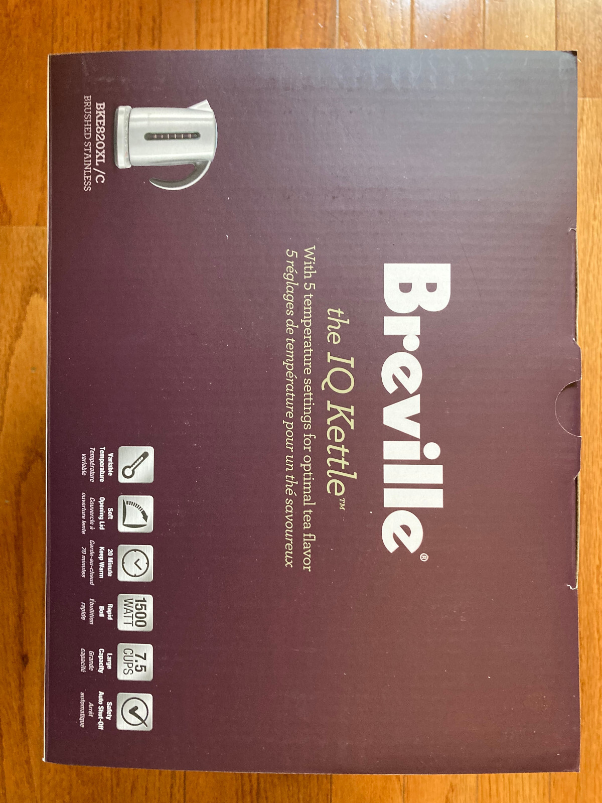 Breville IQ Electric Kettle, Brushed Stainless Steel, BKE820XL eBay