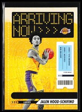 Jalen Hood-Schifino #10 2023 NBA Hoops Winter Arriving Now Rookie Lakers G0148A