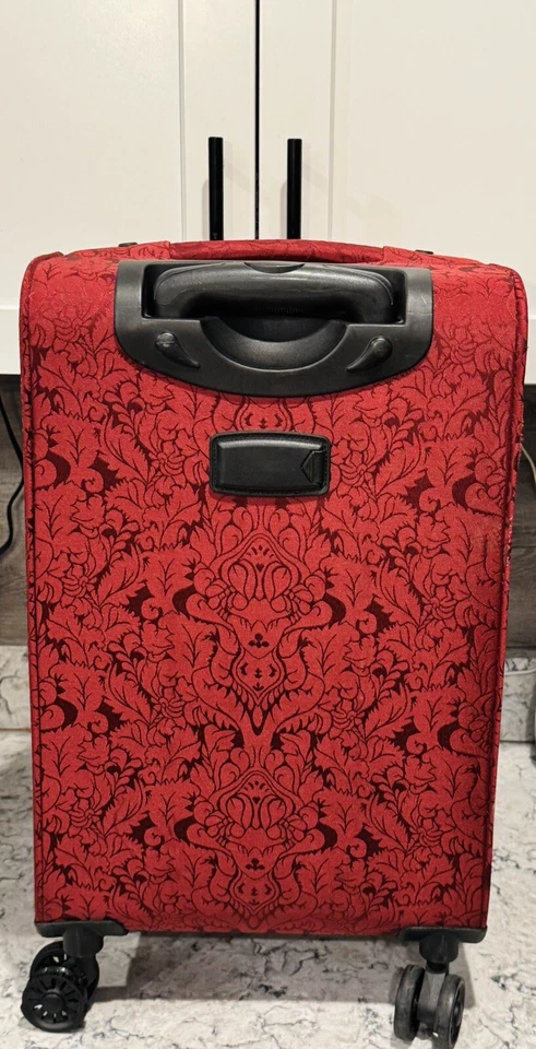 "Maleta de equipaje Ricardo Beverly Hills rojo cachemir 23"" 4 ruedas asa de equipaje de mano" Foto 4 de 4