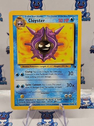 Cloyster 32/62 Fossil Pokemon LP - Picture 2 of 3