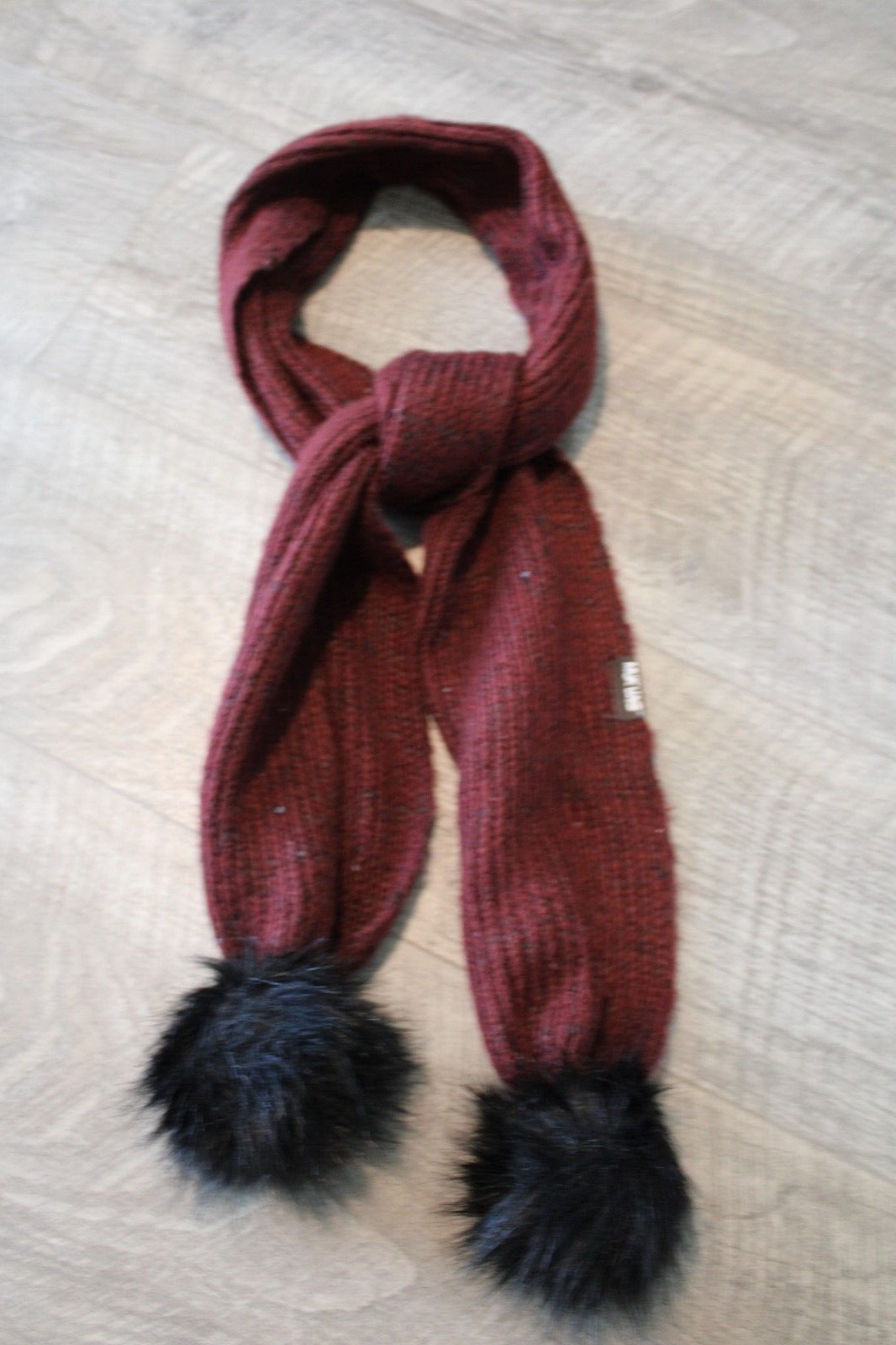 Muk Luks Oblong Rectangle Knit Solid Dk Brick Red… - image 10