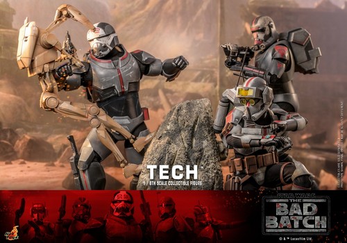 Star Wars The Bad Batch Tech 1/6 Figur Hot Toys 31 cm PVC TMS098 OVP Neuware - Bild 15 von 24