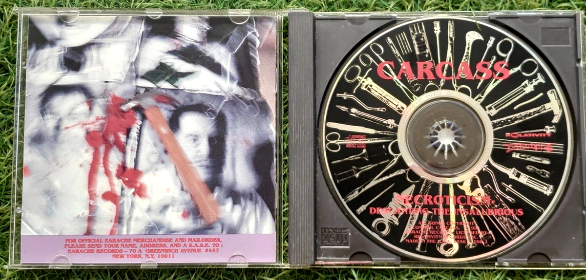 Carcass - Necroticism Descanting The Insalubrious Earache USA 1992
