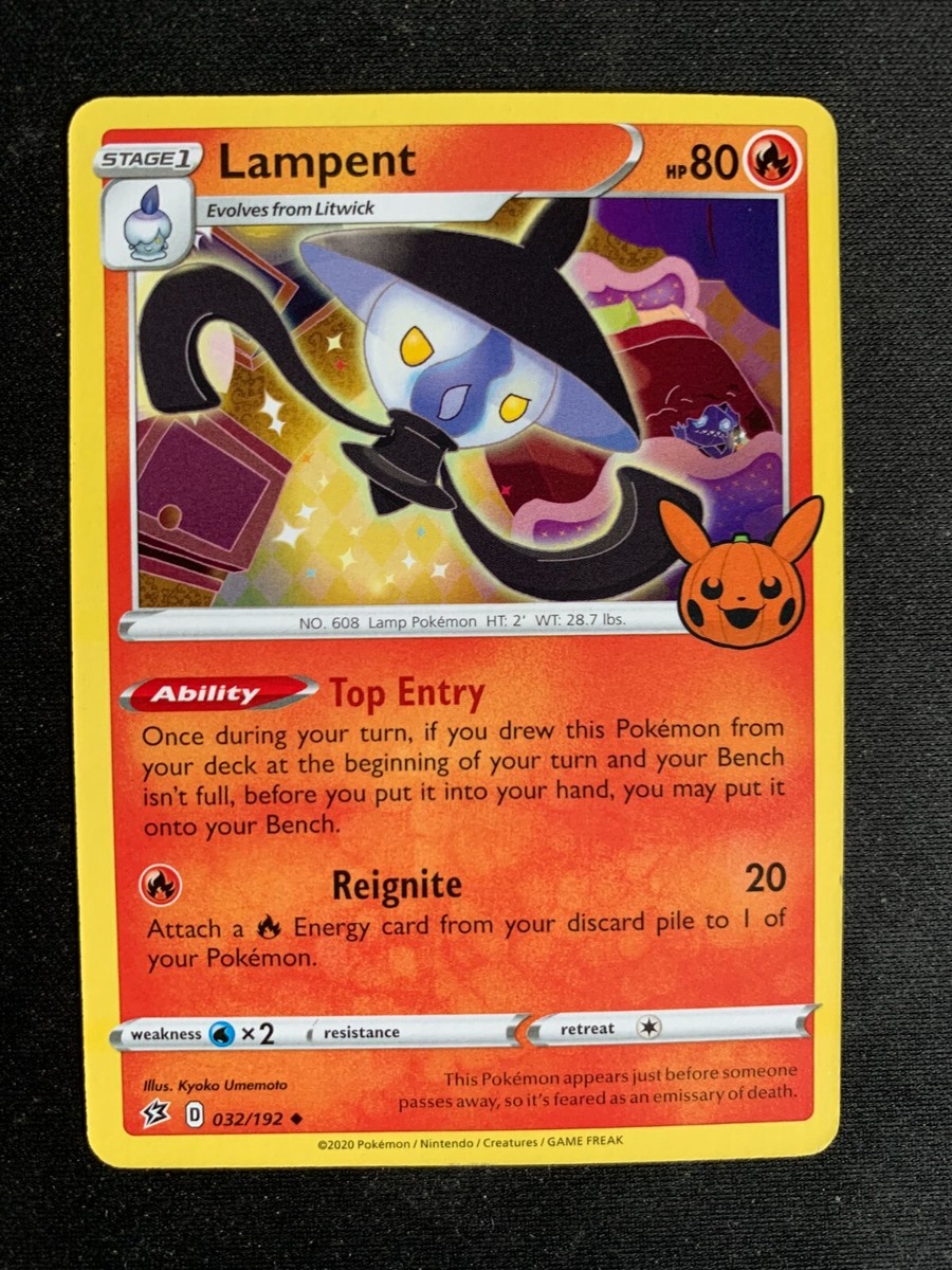 Lampent 032/192 Non-Holo HALLOWEEN TRICK OR TRADE - Pokemon TCG Card NEW