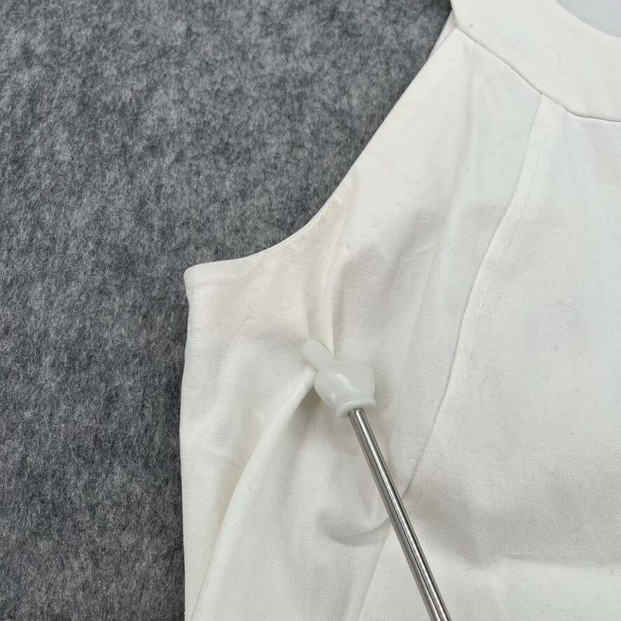 J McLaughlin Womens White Solid Sheath Dress Size… - image 7