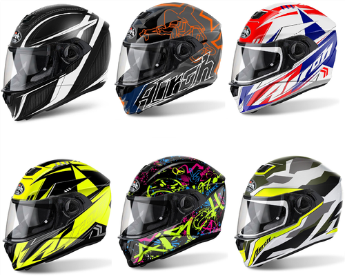 AIROH ACU Approvato Bluetooth Ready STORM CASCO INTEGRALE PER MOTO BICI |  eBay