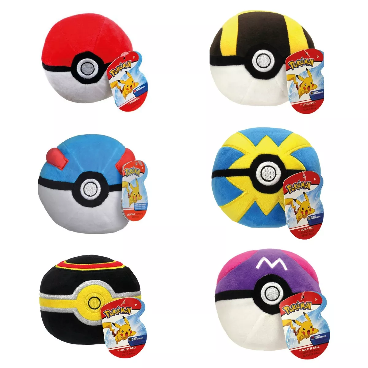 Pokemon Poke Ball Soft Plush Toy Collection - Choose Your Favourite Ball!