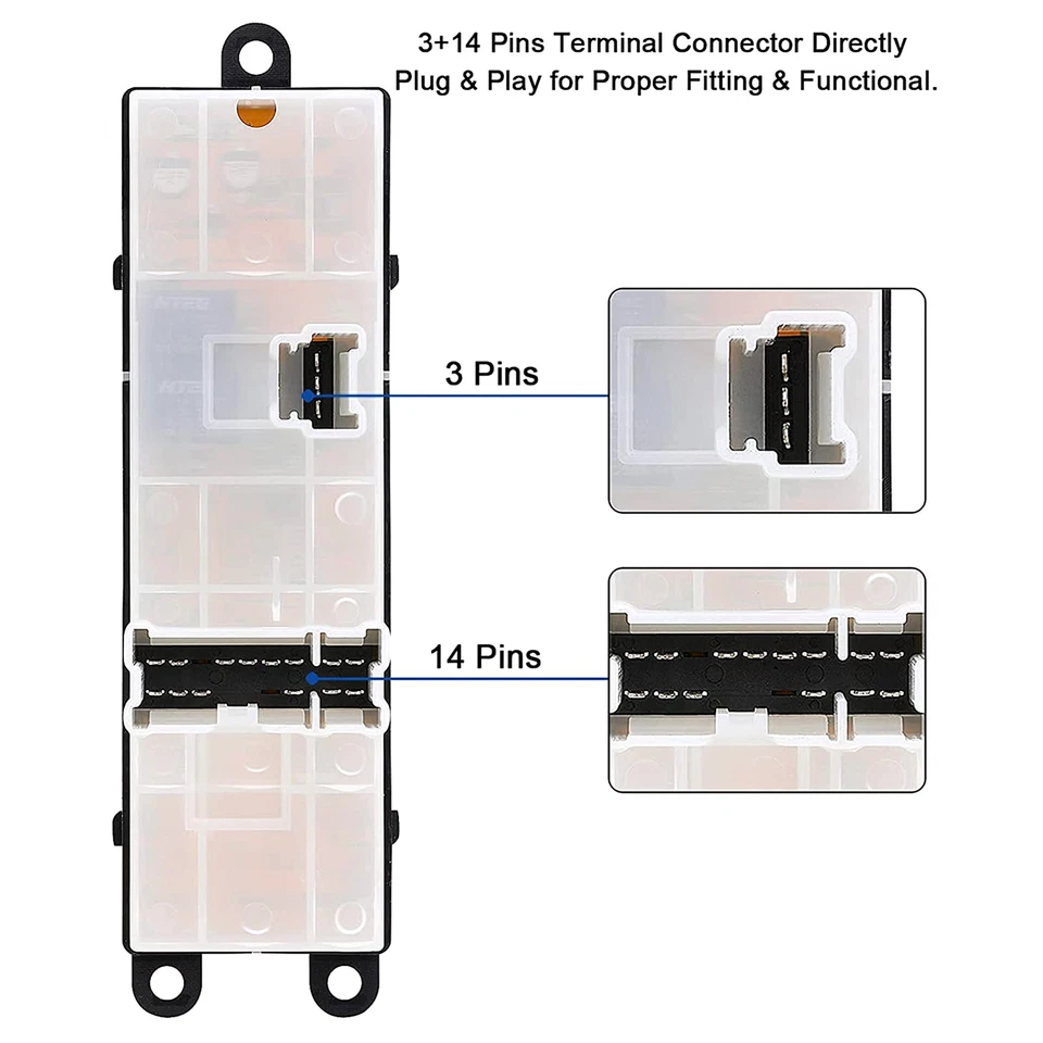 Master Window Control Switch for 2007 2008 2009 2010 2011 2012 Nissan Sentra Foto 3 de 4