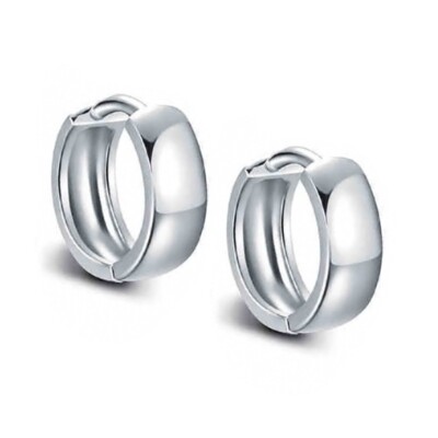 Kleine Klapp Creolen 8 - 12  mm Sterling Silber 925 Damen Ohrringe Kreolen