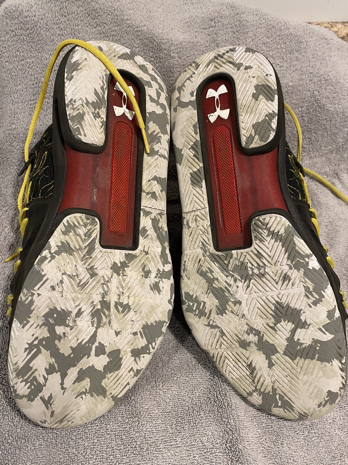 Used Worn Under Armour ICON Basketball Shoes Size 13 Gem