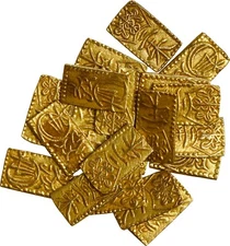 One (1) JAPAN, gold 2 shu, Tempo era, (1830s-50s).