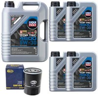 MotoröL Set Top Tec 4600 5W-30 Liqui Moly 9 Liter + ÖLfilter FüR Mitsubishi L200